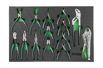 Набор шарнирно-губцевого инструмента в ложементе EVA 560х400мм 14 предметов Jonnesway P82714SV 49293