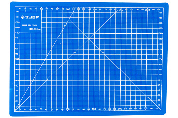 Непрорезаемый коврик Зубр Эксперт 3 мм цвет синий 300x220 мм 09903