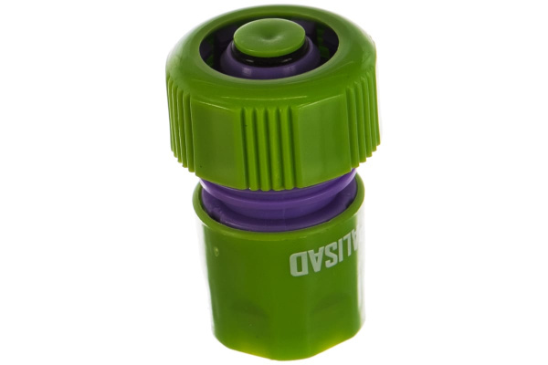 Соединитель пластмассовый быстросъемный для шланга с автостопом 3/4" PALISAD 66165 Соединитель пластмассовый быстросъемный для шланга с автостопом 3/4" PALISAD 66165