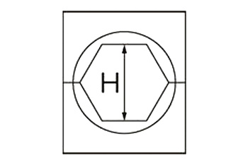 Матрица шестигранная МШ-22.6-С/100т (22.6 мм; 100 т; стальные зажимы) для пресса ПГ-100 КВТ 65412