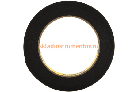 Лента PROFI клейкая монтажная на вспененной основе (5 м; 9 мм; черная) STAYER 12233-09-05