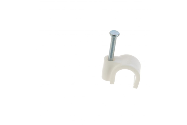 Электроустановочные скобы СИБРТЕХ 8 мм, круглый профиль, 50 шт 47518