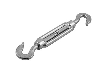 Талреп ЗУБР DIN 1480, крюк-крюк, М10, кованая натяжная муфта, оцинкованный 304366-10 Талреп ЗУБР DIN 1480, крюк-крюк, М10, кованая натяжная муфта, оцинкованный 304366-10