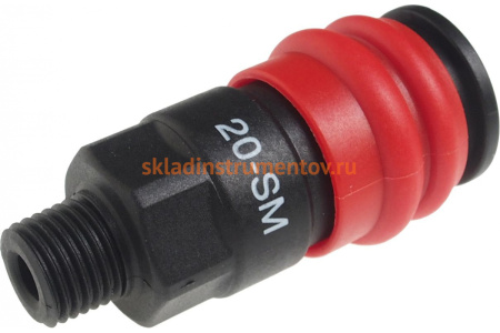 Быстросъемный соединитель JTC 1/4" внешняя резьба JW1071-20SMC