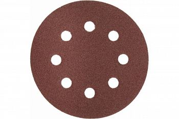 Круг шлифовальный универсальный 5 шт. (125 мм; Р100) "МАСТЕР" Зубр 35562-125-100