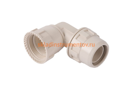 Переходник угловой "ШиреФит" 26 мм для трубопровода Зубр 51482-26