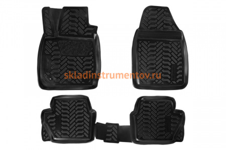 Ковры в салон Airline 3D с подпятником для Ford Fiesta Mk VI 14 4 шт. ACM-PS-27