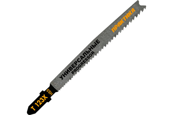 Пилка по металлу (2 шт; T123X) для лобзиков ПРАКТИКА 038-722