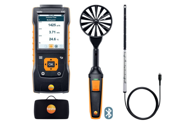 Комплект для вентиляции Testo 440 с Bluetooth 0563 4406