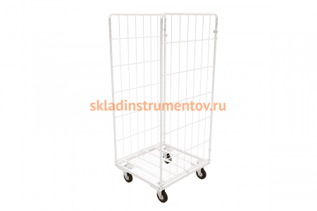 Разборный контейнер RUSKLAD Ролл К 1 Цинк (700x780x1600мм) колеса d160мм.