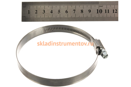 Червячный хомут JTC 70-90мм, нержавеющая сталь, ширина ленты 12мм ZN90