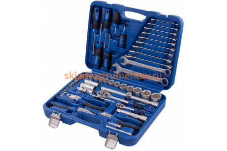 Набор универсального инструмента 1/4 и 1/2, 55шт, кейс КОБАЛЬТ 010102-55