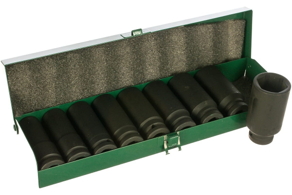 Комплект длинных ударных головок (17-30 мм; 1/2"; 9 шт.) Hans 84611M