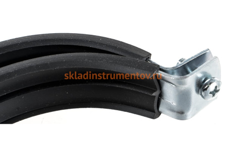 Сантехнический хомут для труб 87-94 3" СИБРТЕХ  резин упл, шпилька+дюбель 48171