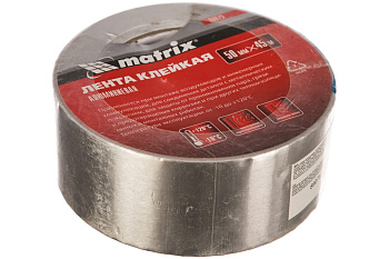 Клейкая алюминиевая лента MATRIX, 50 мм х 45 м 89075