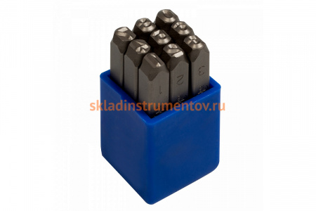 Набор ударных клейм KING TONY 3 мм, цифры, 9 предметов 11409SQ03