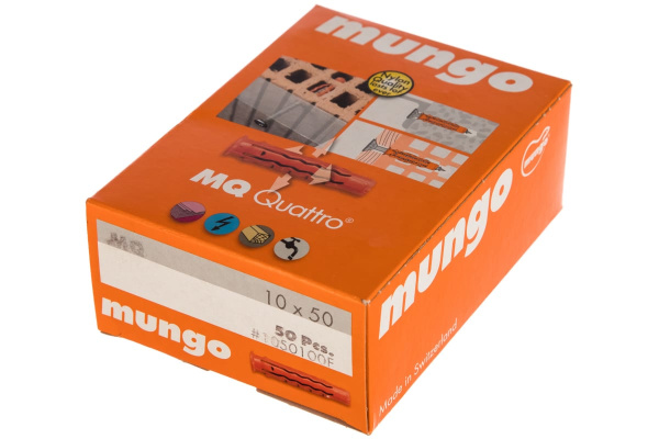 Нейлоновый дюбель 10x50 Mungo MQ 50 шт. MUN-1050100