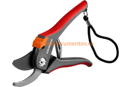 Плоскостной секатор с двухкомпонентными рукоятками Grinda G-26 205 мм 8-423102_z02