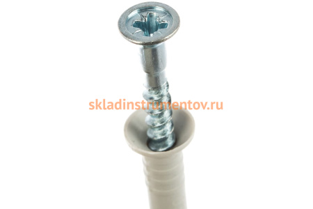 Дюбель-гвоздь нейлоновый с потайным бортиком 125 шт. (6x40 мм; ТФ5) Зубр 4-301375-06-040