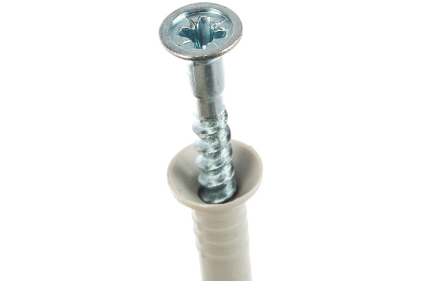 Дюбель-гвоздь нейлоновый с потайным бортиком 125 шт. (6x40 мм; ТФ5) Зубр 4-301375-06-040