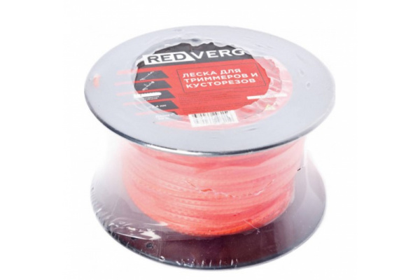 Леска (2.4 мм; 90 м; зубчатый квадрат) для триммера REDVERG 6655275
