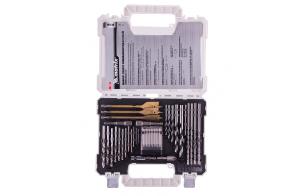 Набор сверл и бит PRO, 50 шт. MATRIX 725650