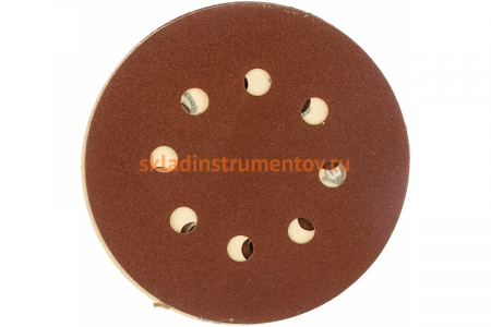 Круг шлифовальный универсальный 5 шт. (125 мм; Р120) "МАСТЕР" Зубр 35562-125-120