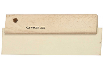 Шпатель для фуговки, резиновый белый, 200мм STAYER 1018-20