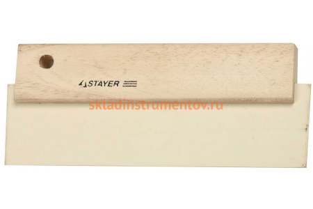 Шпатель для фуговки, резиновый белый, 200мм STAYER 1018-20
