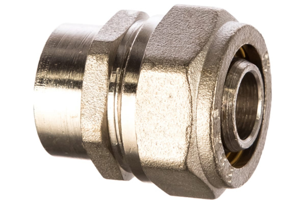 Соединитель (20х2 мм; 1/2"; цанга-гайка) для трубопровода Зубр 51402-20-1/2