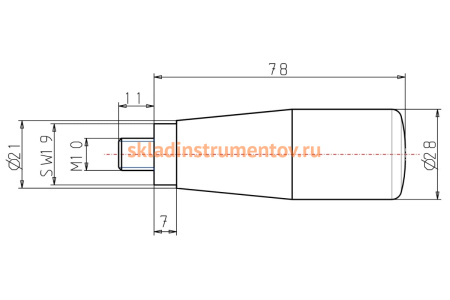 Вращающаяся рукоятка KIPP K0170.310011