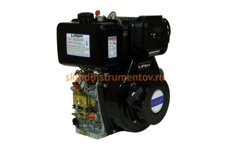 Двигатель LIFAN Diesel 192FD D25, 6A конусный вал 00-00004098