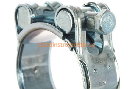 Металлические хомуты СИБРТЕХ, силовые, 44-47мм, ширина 22мм, шарнирный, W1, 2шт 47537