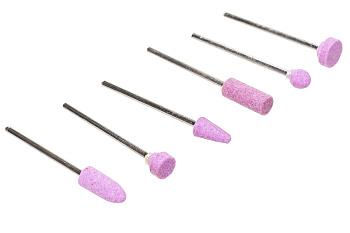 Набор шлифовальных абразивных насадок STAYER с оправкой оксид алюминия 6 шт. 29920-H6