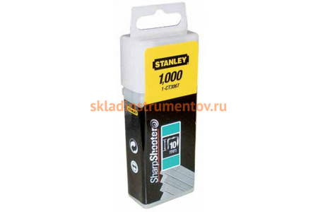 Скоба для степлера Stanley 10мм х 1000шт 1-CT306T