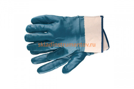 Рабочие перчатки из трикотажа с нитриловым обливомСИБРТЕХ крага, L 67759