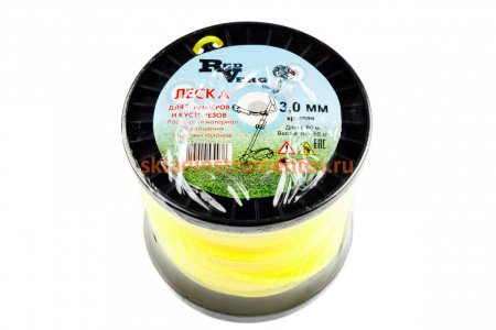 Леска для триммера 3,0 мм, 60 м, круглая REDVERG 6615948