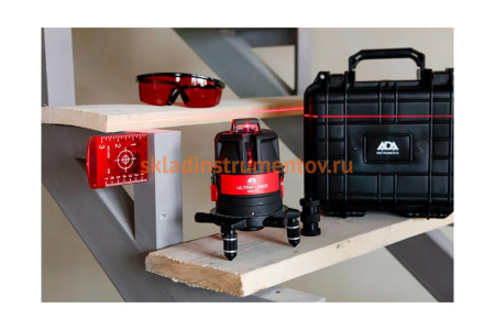 Лазерный уровень ADA ULTRALINER 360 2V с калибровкой А00467К