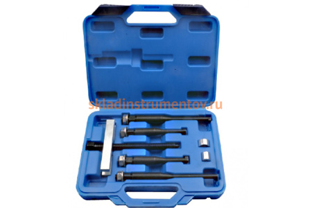 Двухзахватный съемник рулевого колеса ROCKFORCE 8 предметов, длина лап-90, 140мм RF-66629A