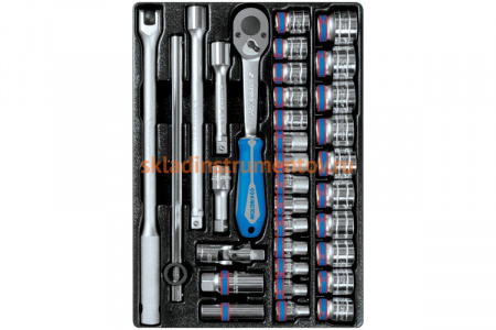 Ложемент для набора торцевых головок 9-4333MR03, PVC KING TONY 84711020B