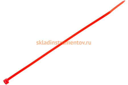 Пластиковые хомуты СИБРТЕХ, 200 * 3,6 мм, красные, 100 шт 45502