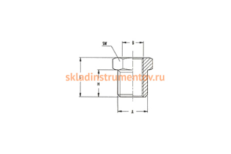 Переходник мама 1/4" - папа 1/2" (блистер) 1218/6 270/5 M1/2*F1/4 GAV 38916