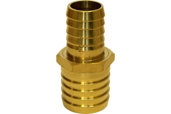 Адаптер соединитель шлангов ёлочка (25 - 19 мм; латунь) QUATTRO ELEMENTI 771-923