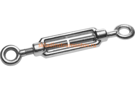 Талреп Зубр DIN 1480, кольцо-кольцо, оцинкованный, кованая натяжная муфта, М6, ТФ5, 15 шт. 4-304375-06 Талреп Зубр DIN 1480, кольцо-кольцо, оцинкованный, кованая натяжная муфта, М6, ТФ5, 15 шт. 4-304375-06