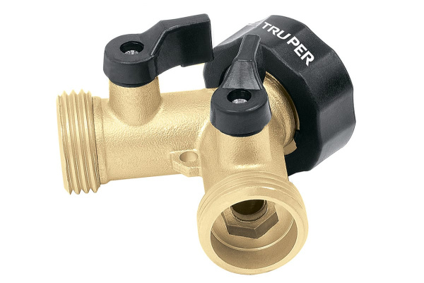 Коннектор с выключателем латунный у-образный AD-2x Truper 10375