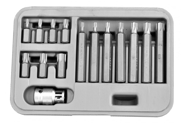 Набор бит Эксперт (15 пр; TORX) в пластиковом боксе Зубр 2651-H15_z01