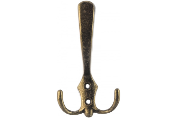 Мебельный крючок JET 585 трехрожковый, ант. серебро CQ585Z.003SA99