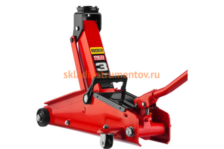 Гидравлический подкатной домкрат STAYER "RED FORCE", 3т, 135-400мм,  43154-3