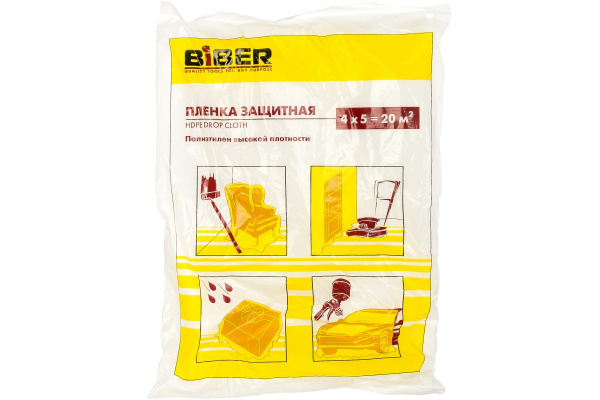 Пленка защитная для ремонтных работ (4х5 м) Biber 31811 тов-086461