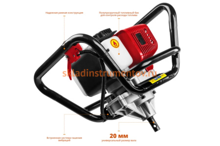 Мотобур со шнеком Зубр МБ1-200 Н